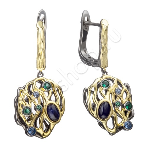 Серьги 36С158066 из серебра купить. 