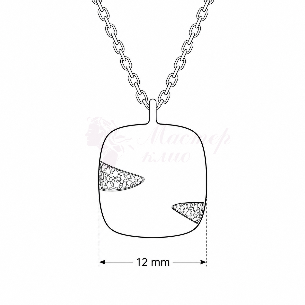 Колье 22Е159013 из серебра купить. 