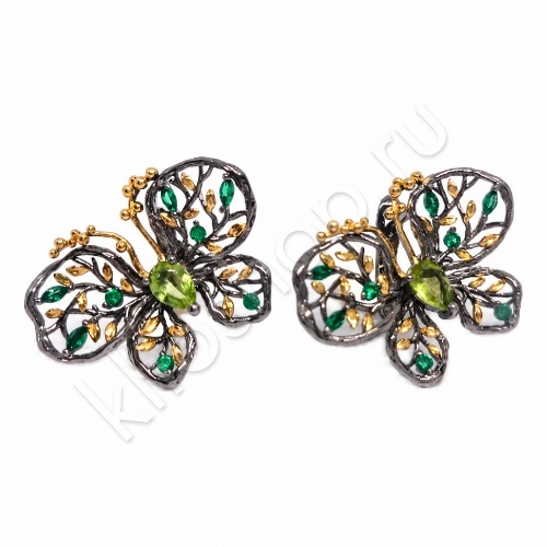 Серьги 35С160175 из серебра купить. 