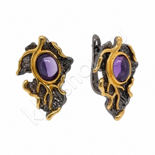 Серьги 35С160171 из серебра купить. 