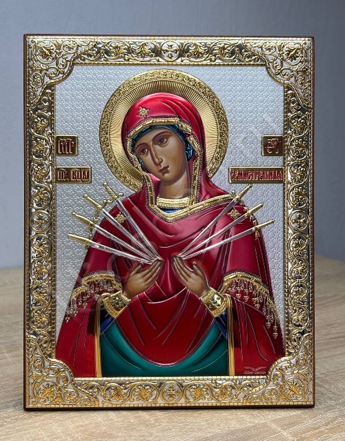 Серебро оптом от производителя | Икона Silver Canvas P-4_006G_M_K