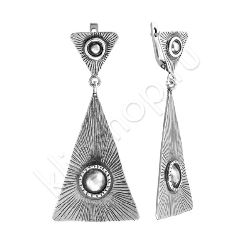 Серьги 31С0510С из серебра купить. 