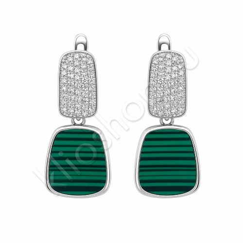 Серьги 26С160070 из серебра купить. 