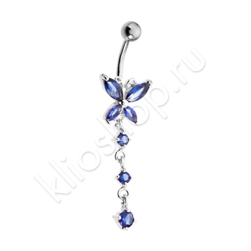 Пирсинг 23Г221110 из серебра купить. 