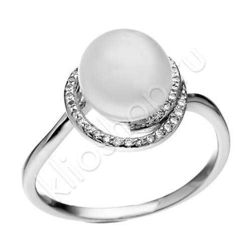 Кольцо 24К125504 из серебра. 