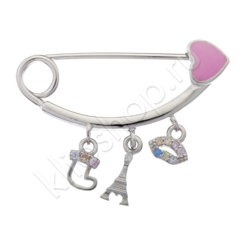 Брошь 27В142044 из серебра купить. 