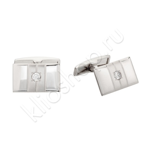 Запонки 141002р из серебра купить. 