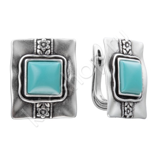 Серьги 36С151176 из серебра купить. 