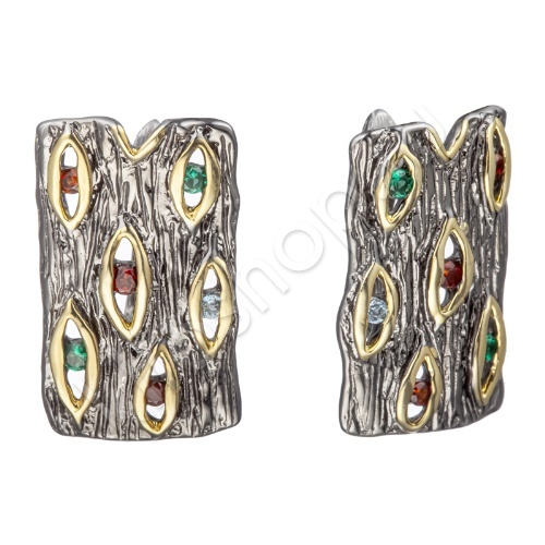 Серьги 35С158074 из серебра купить. 