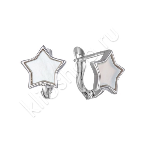 Серьги 28С149132 из серебра купить. 