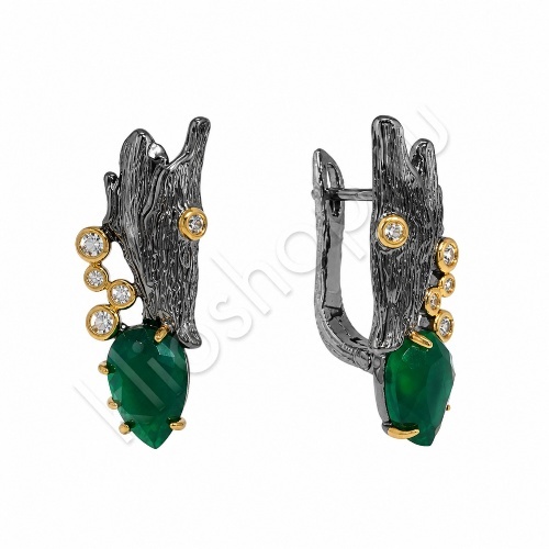 Серьги 35С160183 из серебра купить. 