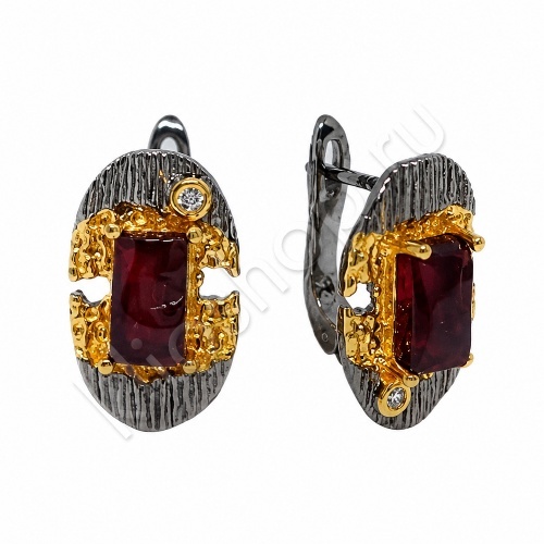 Серьги 35С160179 из серебра купить. 