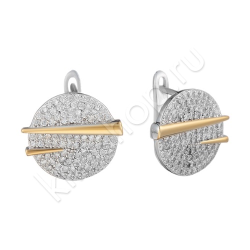Серьги 12С129228 из серебра купить. 