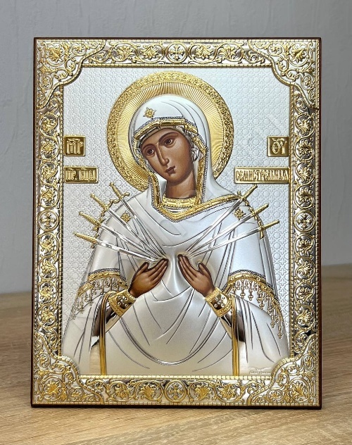 Серебро оптом от производителя | Икона Silver Canvas P-4_006G_K