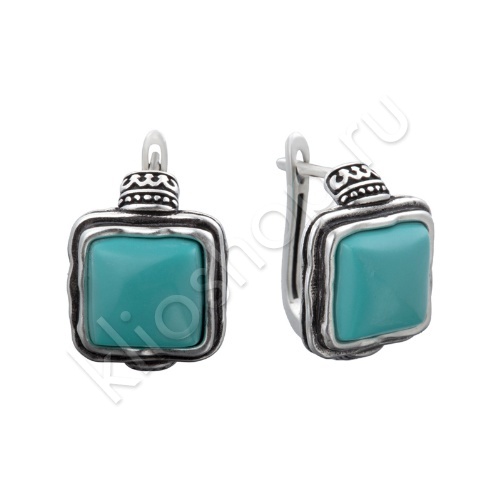 Серьги 36С151178 из серебра купить. 