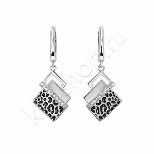 Серьги 27С160242 из серебра купить. 