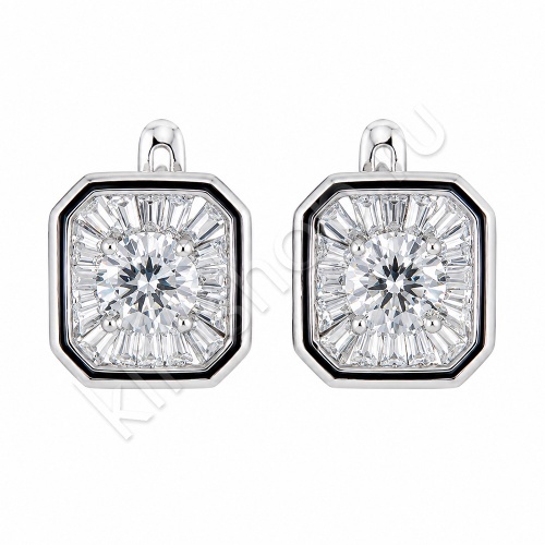 Серьги 27С160076 из серебра купить. 