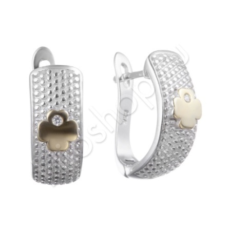 Серьги 12С153266 из серебра купить. 