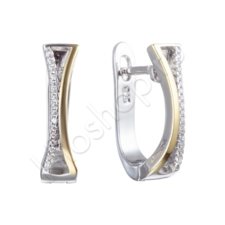 Серьги 12С153184 из серебра купить. 