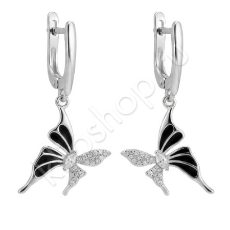 Серьги 27С159133 из серебра купить. 