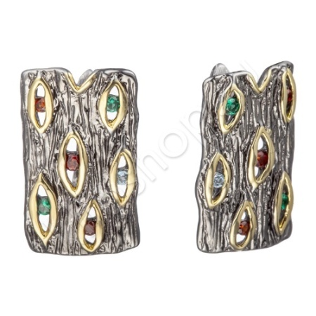 Серьги 35С158074 из серебра купить. 