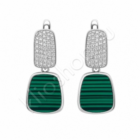 Серьги 26С160070 из серебра купить. 