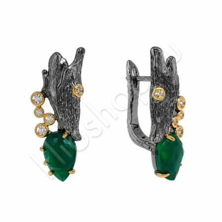 Серьги 35С160183 из серебра купить. 