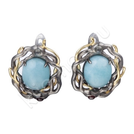 Серьги 36С146113 из серебра купить. 