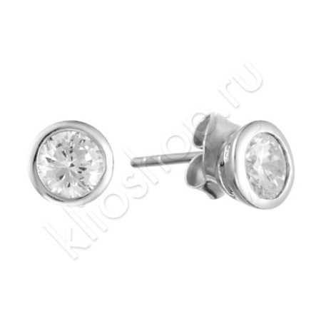 Серьги 22С68035 из серебра купить. 
