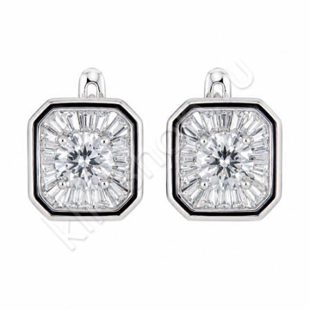 Серьги 27С160076 из серебра купить. 