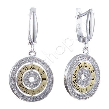 Серьги 12С145085 из серебра купить. 